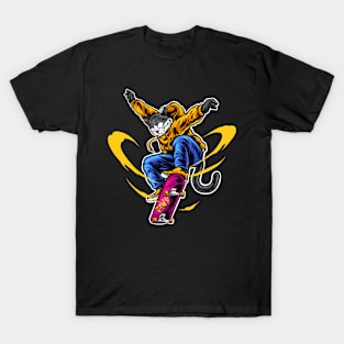 Cat skateboard T-Shirt